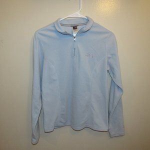 Light Blue Fleece Quarter Zip Pullover